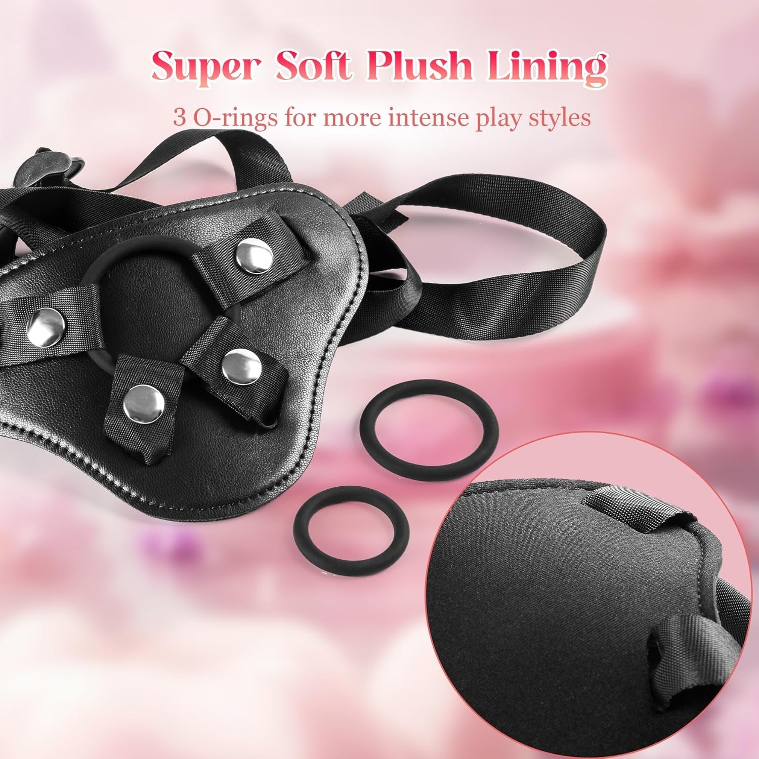 CurveCraze 7" Curved Silicone Strap-On Dildo & Harness - Vixen | Nova Network