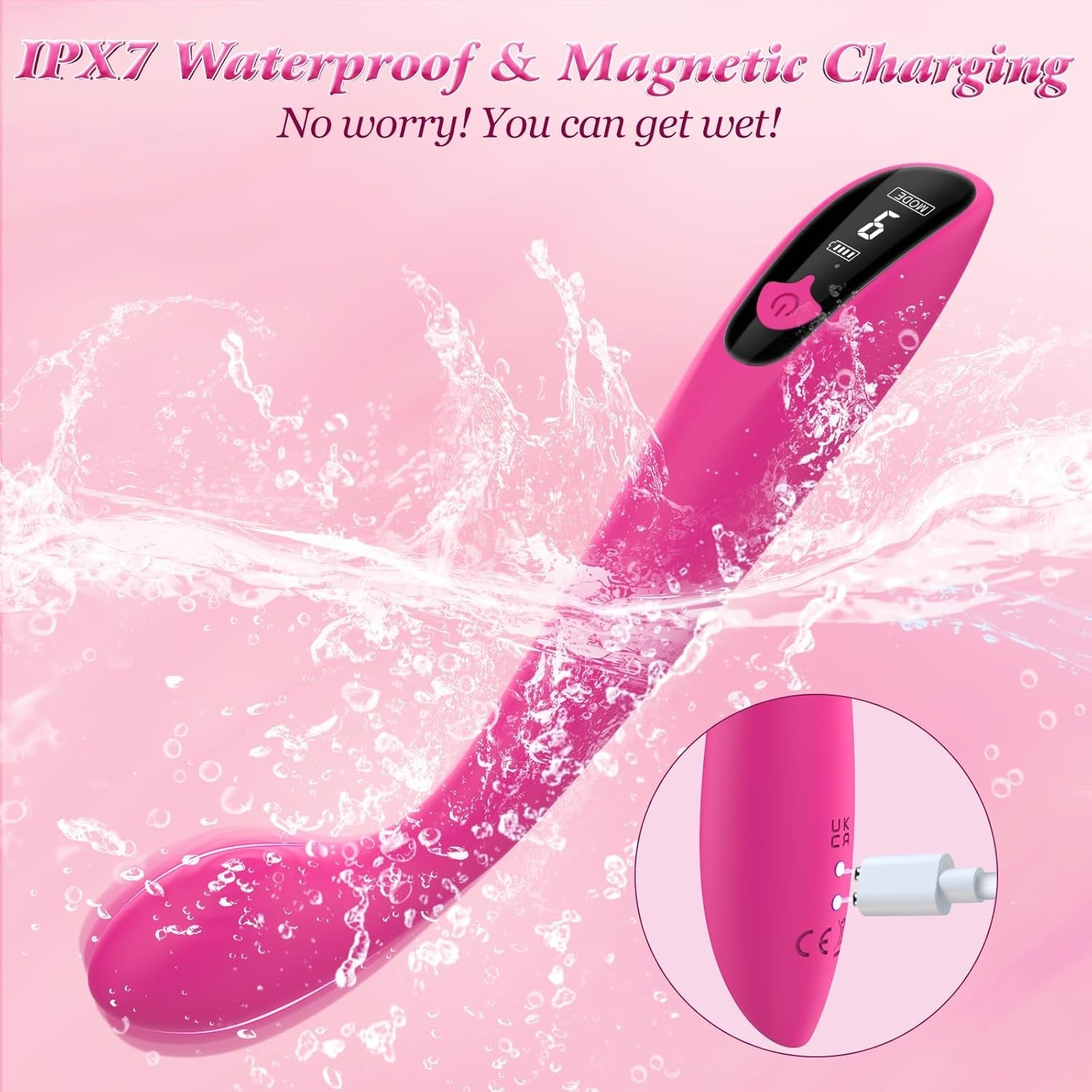 CurveGlow G - Spot Vibrator Wand with LCD - Vixen | Nova Network