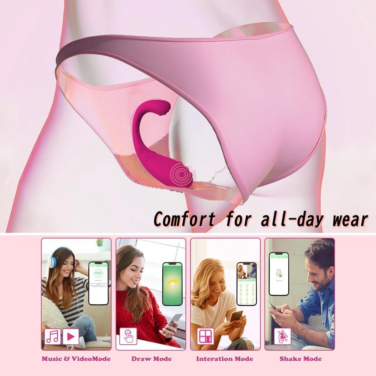 CurveNest App Control Wearable Egg Vibrator - Vixen | Nova Network