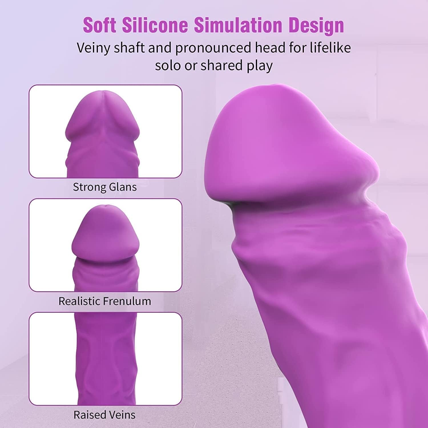 CurveNoir Realistic G - Spot Vibrator Dildo - Vixen | Nova Network