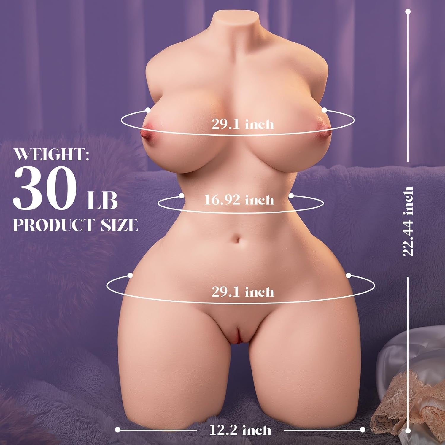 CurveReal Life-Size Dual-Entry Female Torso Sex Doll - Vixen | Nova Network