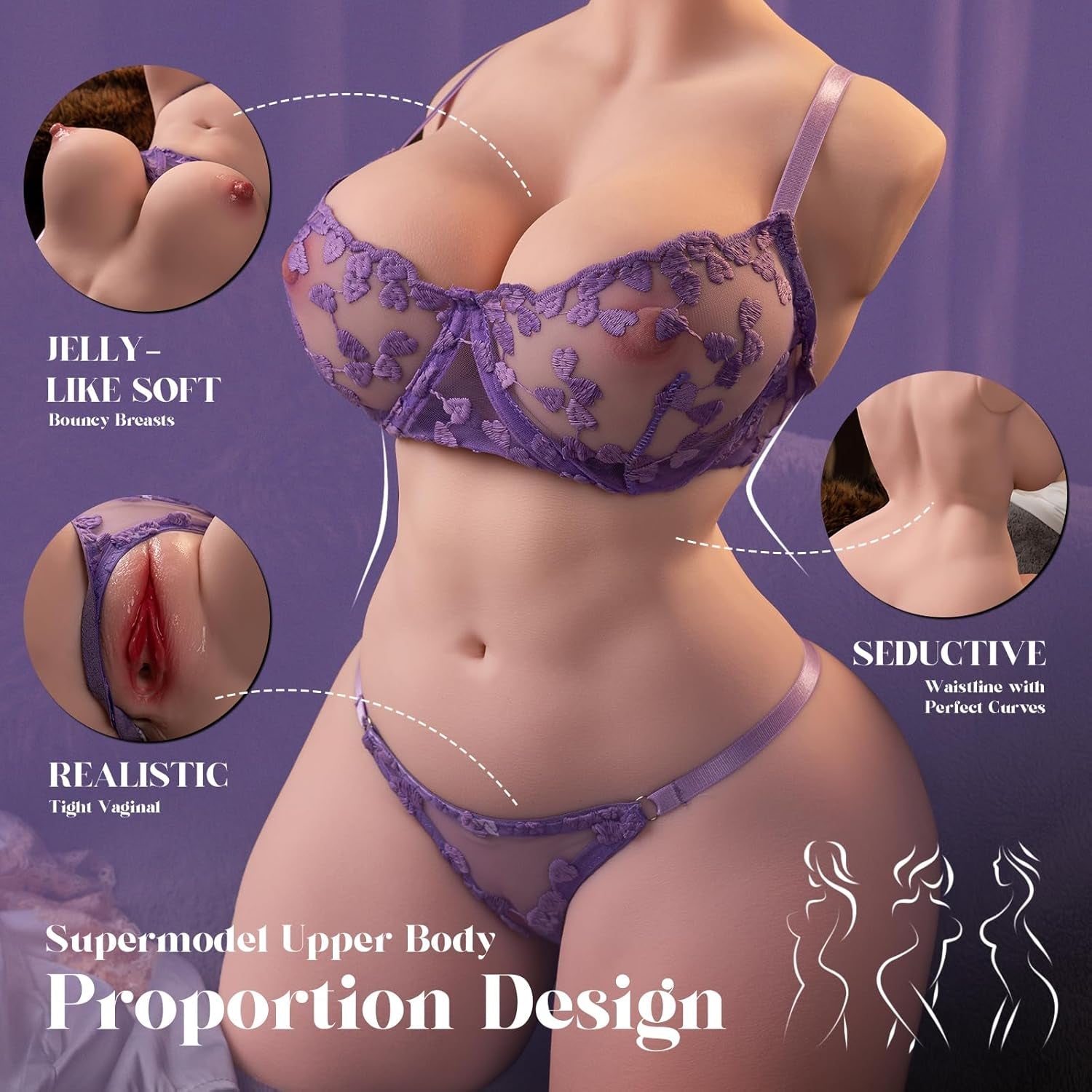 CurveReal Life-Size Dual-Entry Female Torso Sex Doll - Vixen | Nova Network