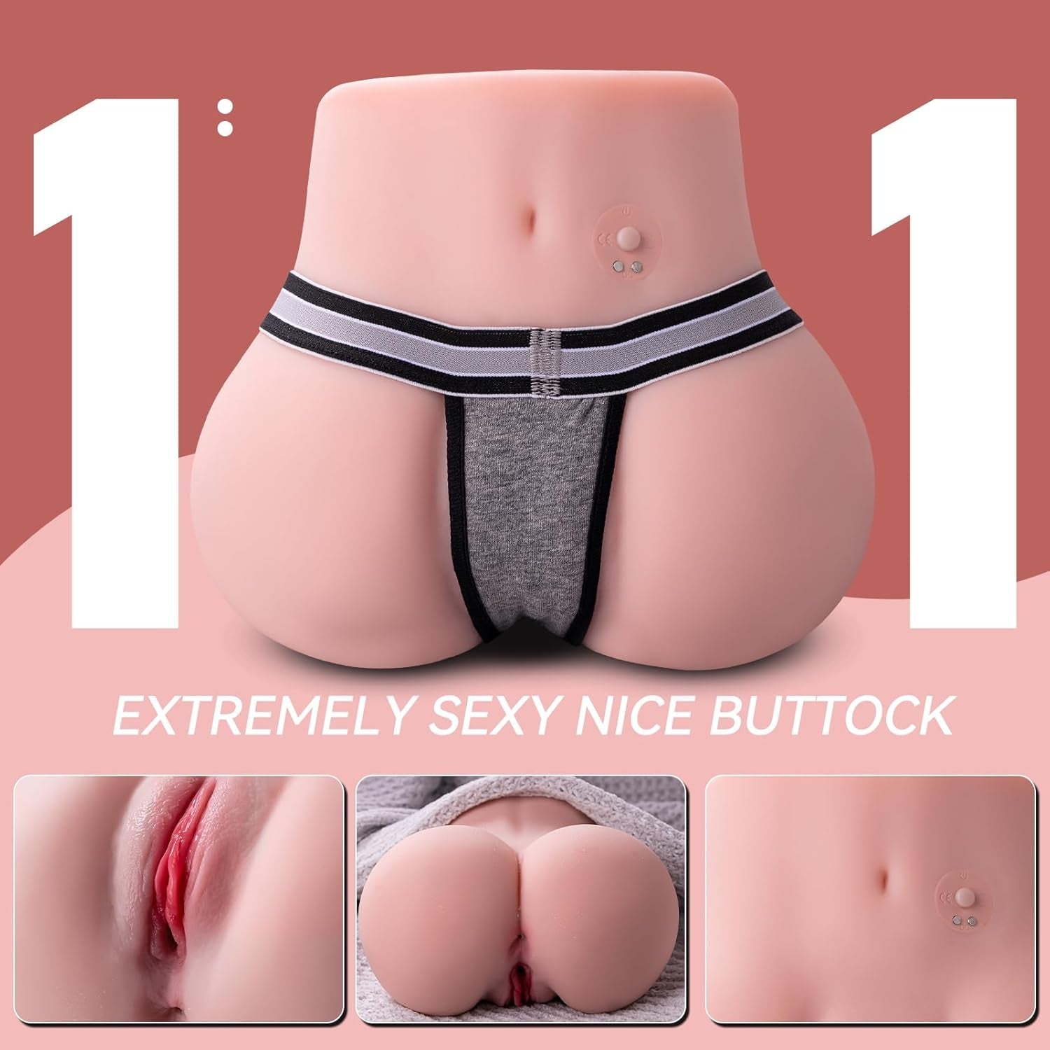CurveVibe Vibrating TPE Pocket Pussy Sex Doll Stroker - Vixen | Nova Network