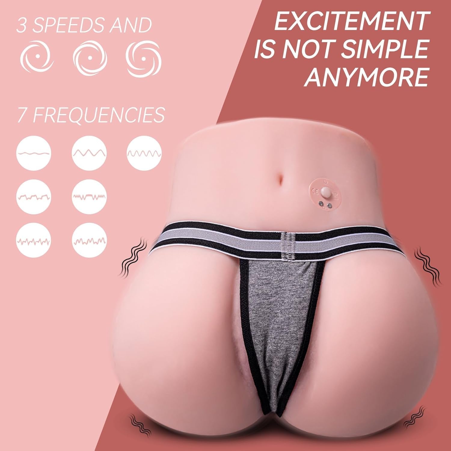 CurveVibe Vibrating TPE Pocket Pussy Sex Doll Stroker - Vixen | Nova Network