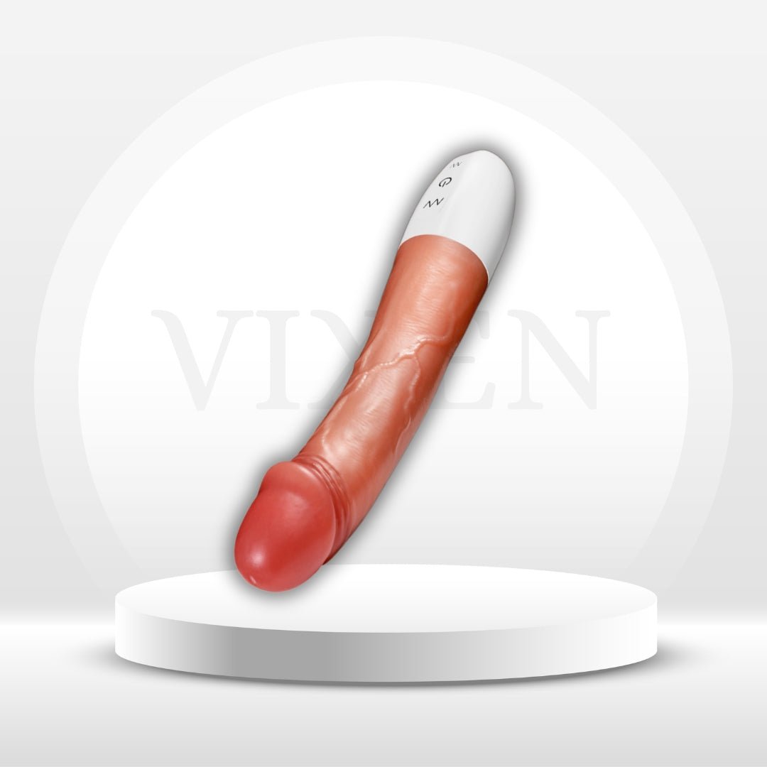 CyanStroke 8.4” Thrusting G - Spot Vibrator Dildo - Vixen | Nova Network