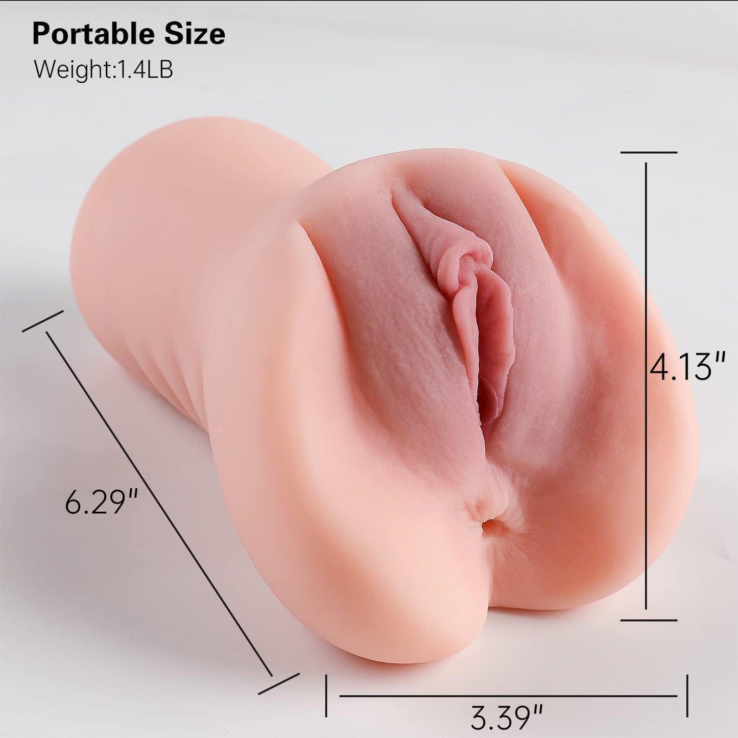 RibbedRush 2-in-1 Pocket Pussy Stroker