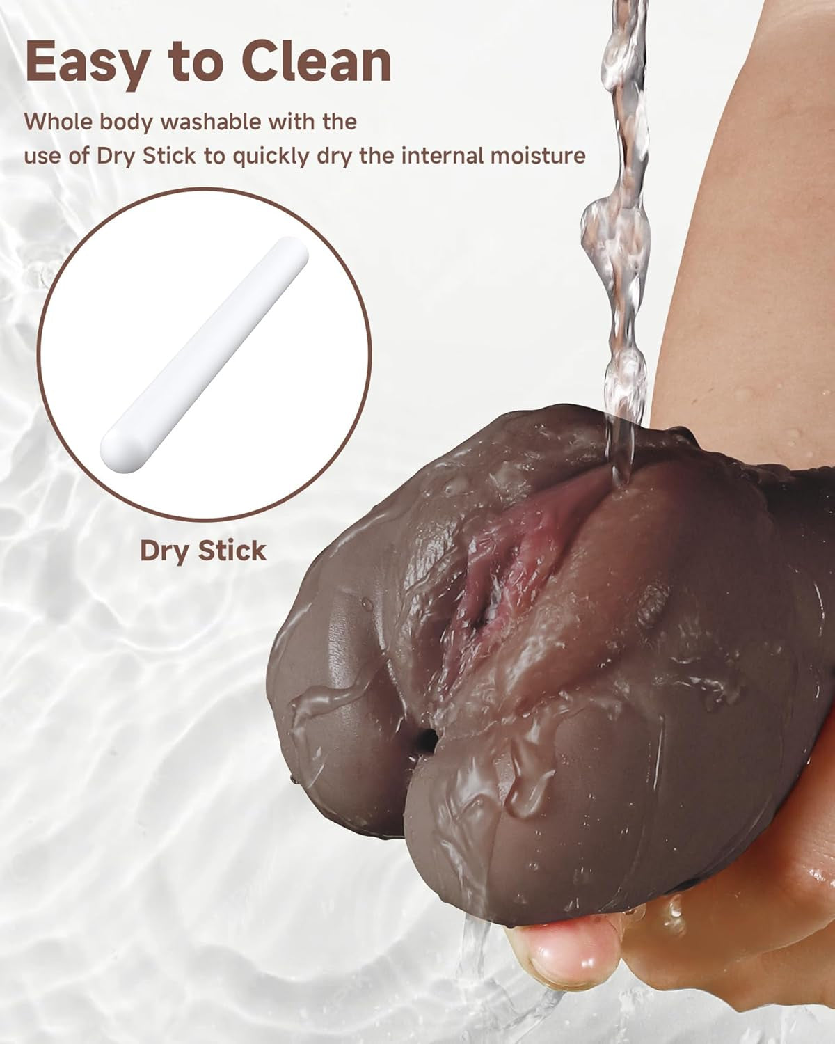 EbonyLuxe 3-in-1 Pocket Pussy Stroker