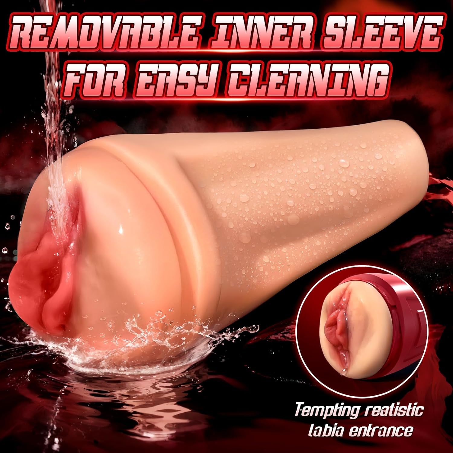 PulseVault Vibrating Male Stroker Fleshlight with 12 Modes