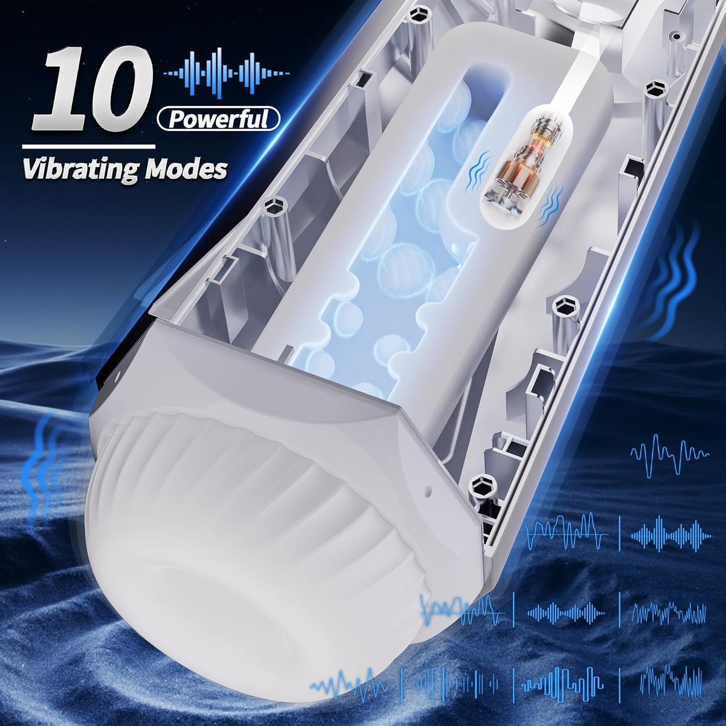 TurbineTouch Male Stroker Machine | Suction + Vibe + Squeeze