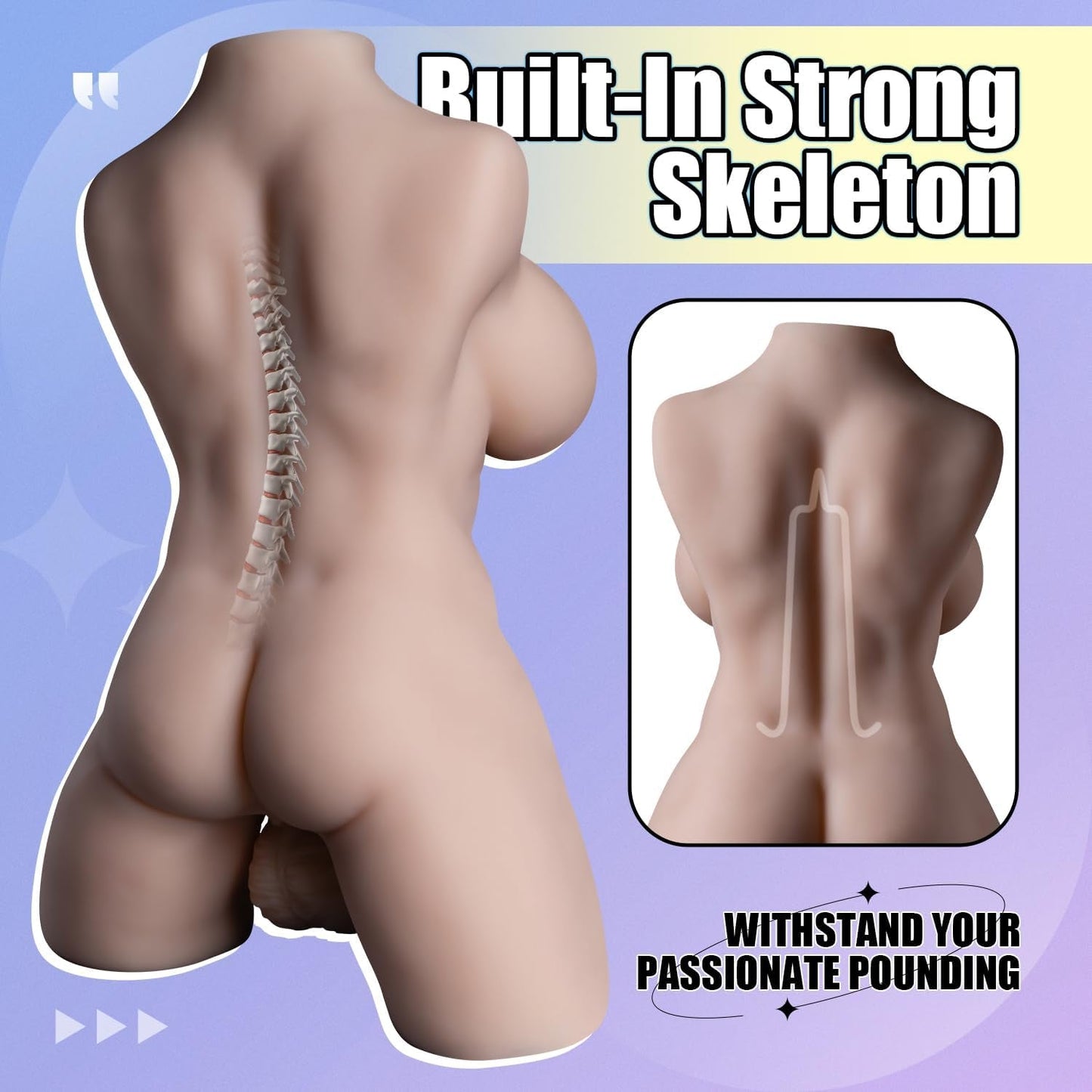DahliaMF Trans Torso Sex Doll | Realistic Dildo & Skeleton - Vixen Adult Playroom