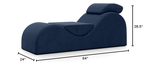Dark Blue Luxury Intimate Lounge Chaise - Vixen | Nova Network