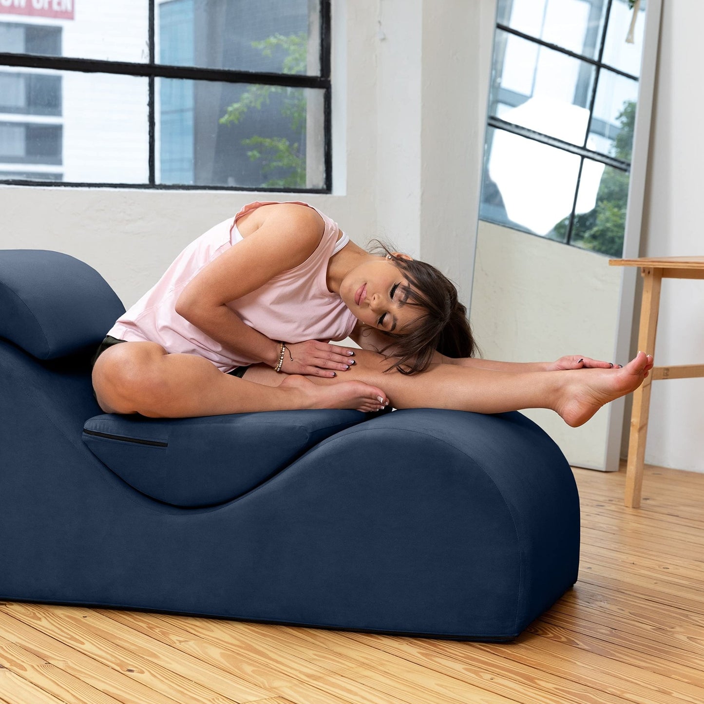 Dark Blue Luxury Intimate Lounge Chaise - Vixen | Nova Network