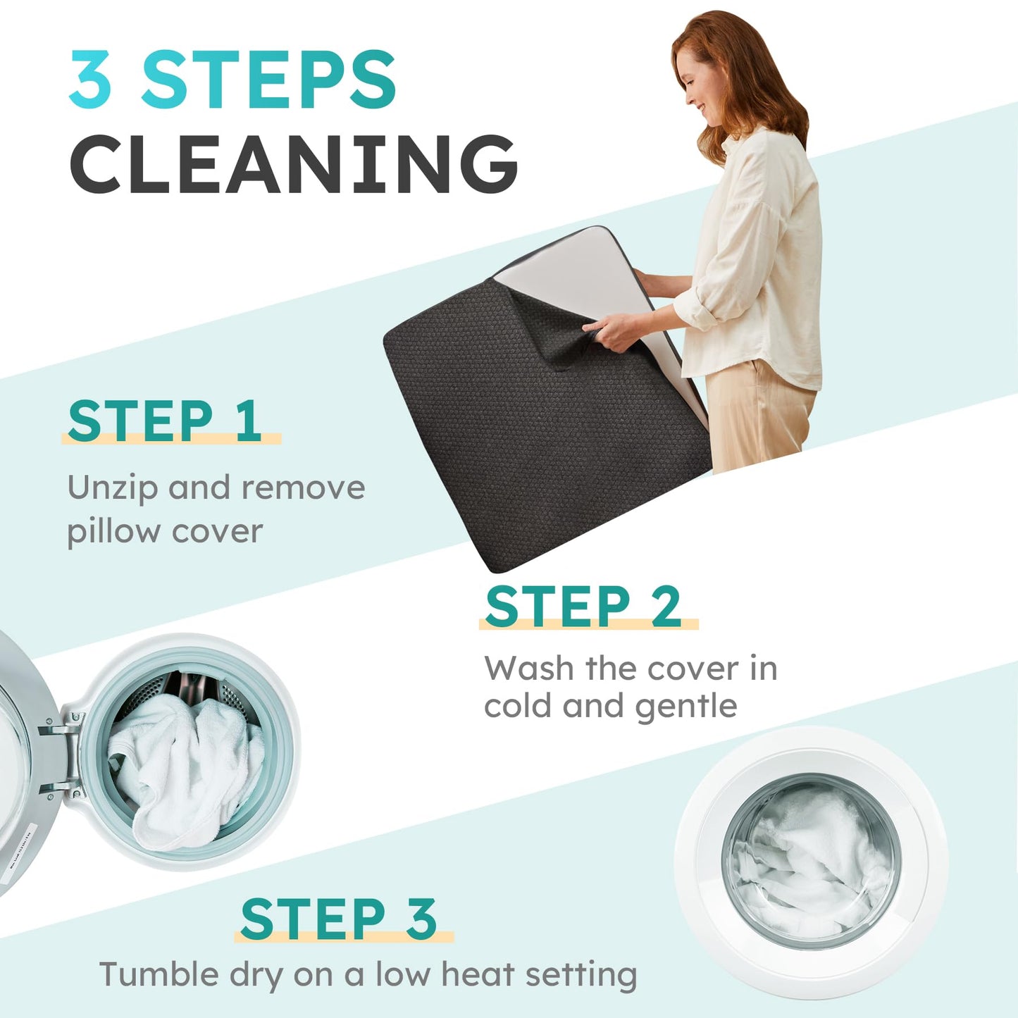 Dark Gray Couples Intimate Support Wedge Pillow - Vixen | Nova Network