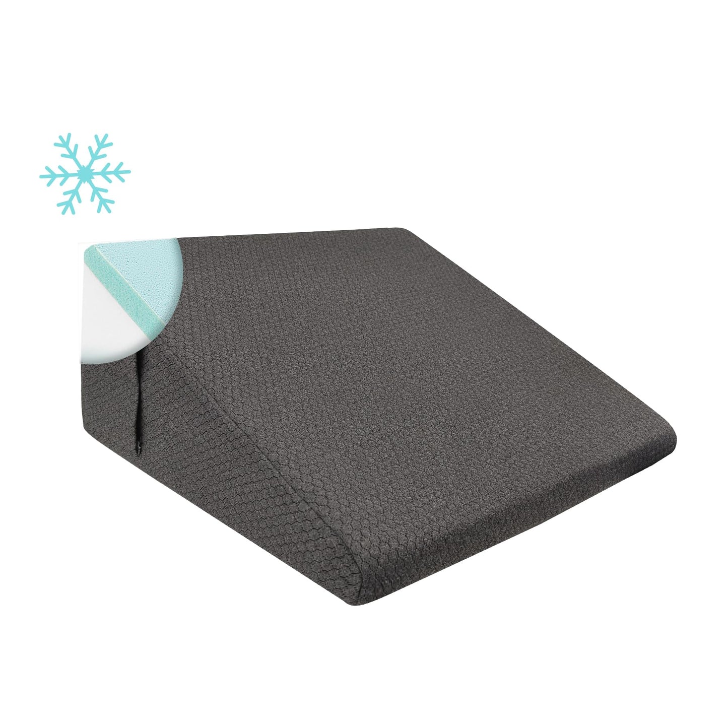 Dark Gray Couples Intimate Support Wedge Pillow - Vixen | Nova Network