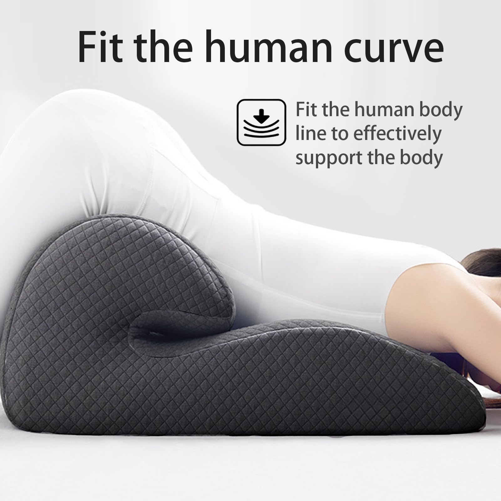 Dark Gray Couples Positioning Wedge Pillow - Vixen | Nova Network