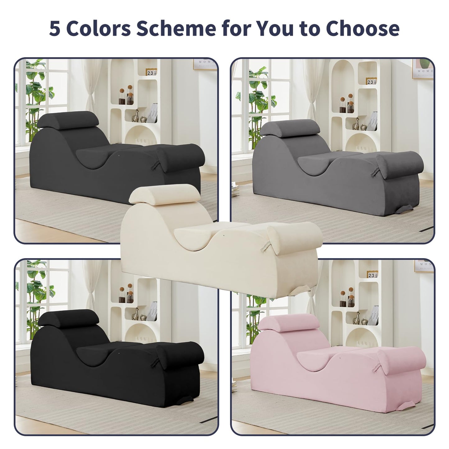 Dark Gray Seduction Support Chaise - Vixen | Nova Network