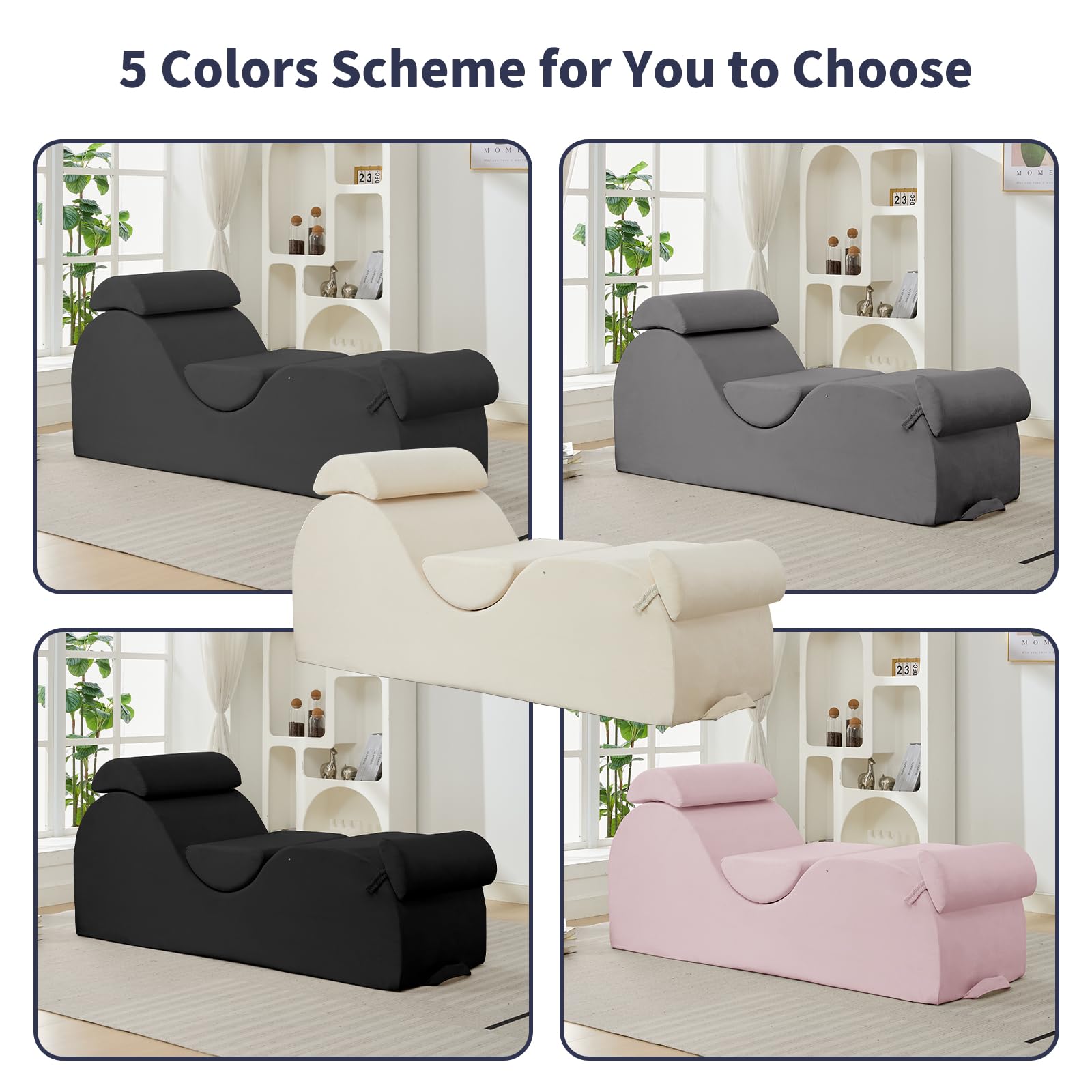 Dark Gray Seduction Support Chaise - Vixen | Nova Network