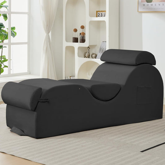 Dark Gray Seduction Support Chaise - Vixen | Nova Network