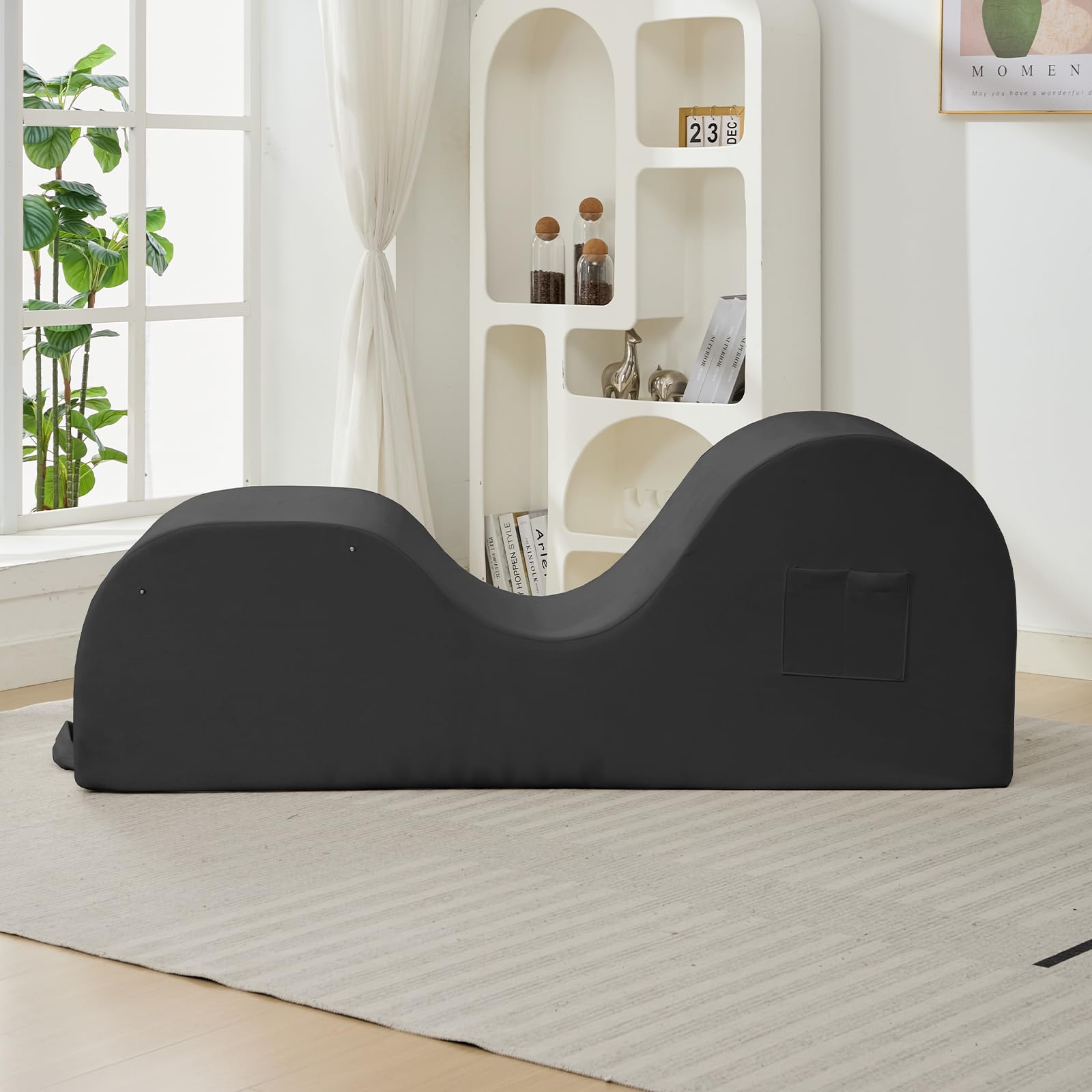 Dark Gray Seduction Support Chaise - Vixen | Nova Network