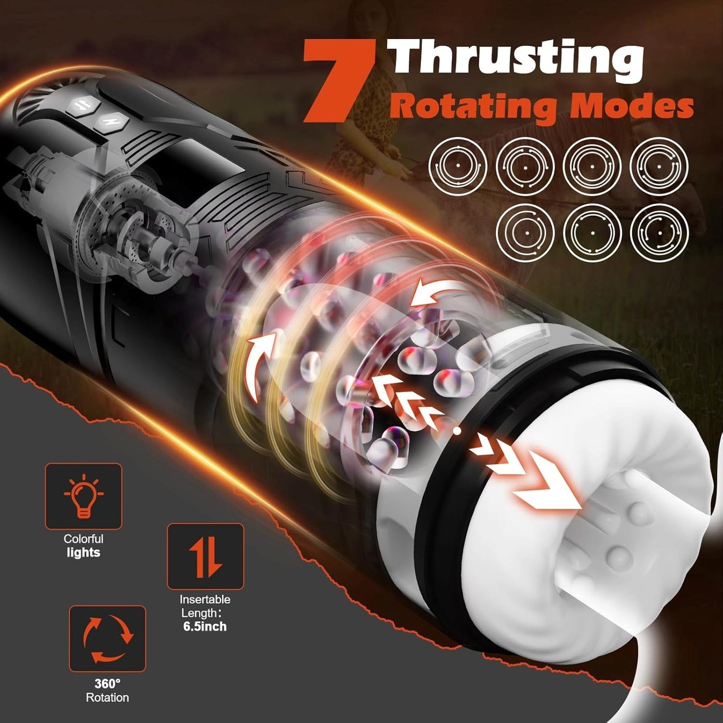 DarkKnight Thrust & Rotate Stroker - Vixen | Nova Network