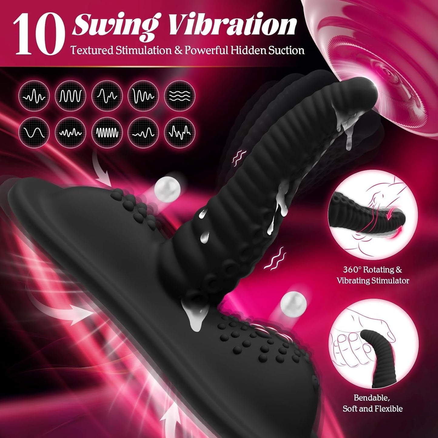 DarkWave Tentacle Ride - On Dildo Vibrator - Vixen | Nova Network
