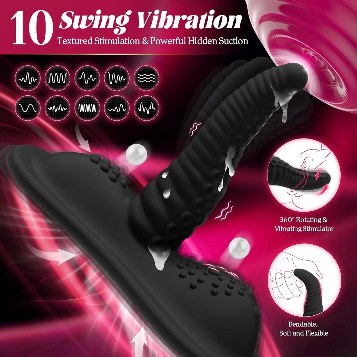 DarkWave Tentacle Ride - On Dildo Vibrator - Vixen | Nova Network