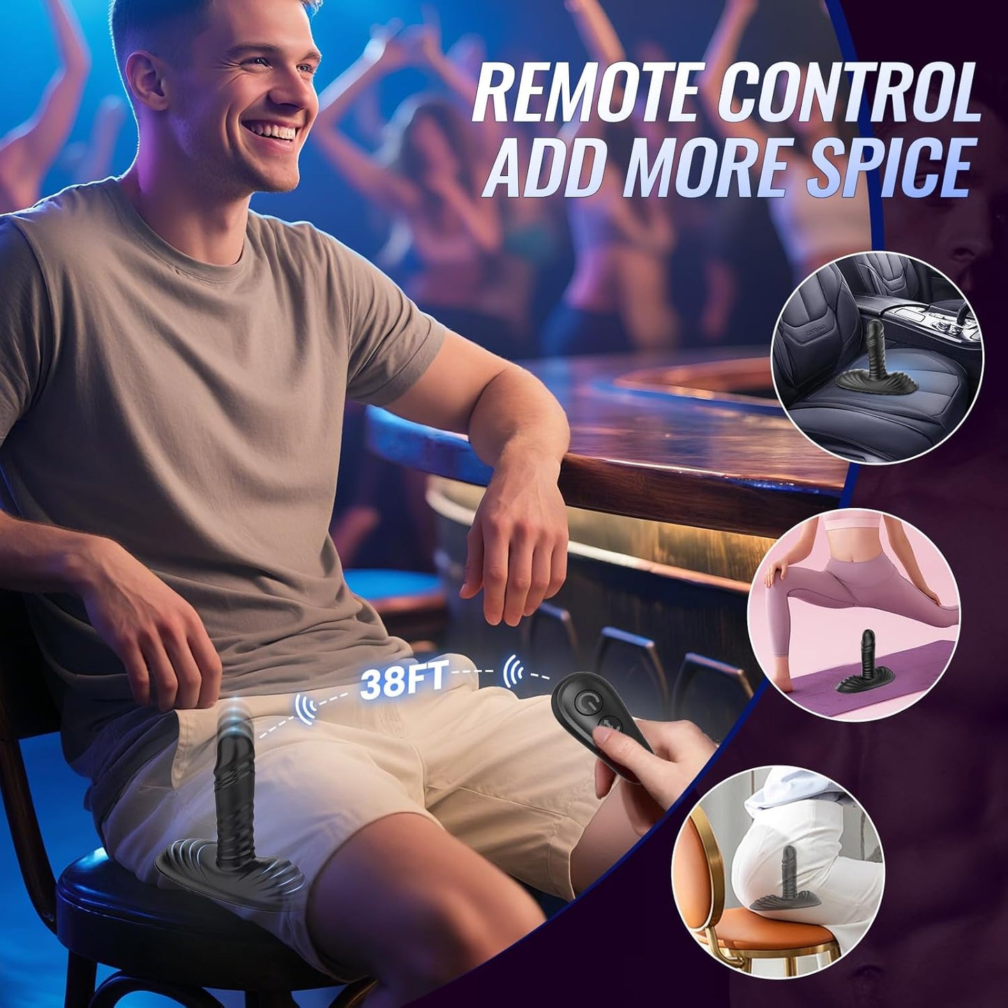 RideCore AI Sync Ride-On Prostate Massager Vibrator