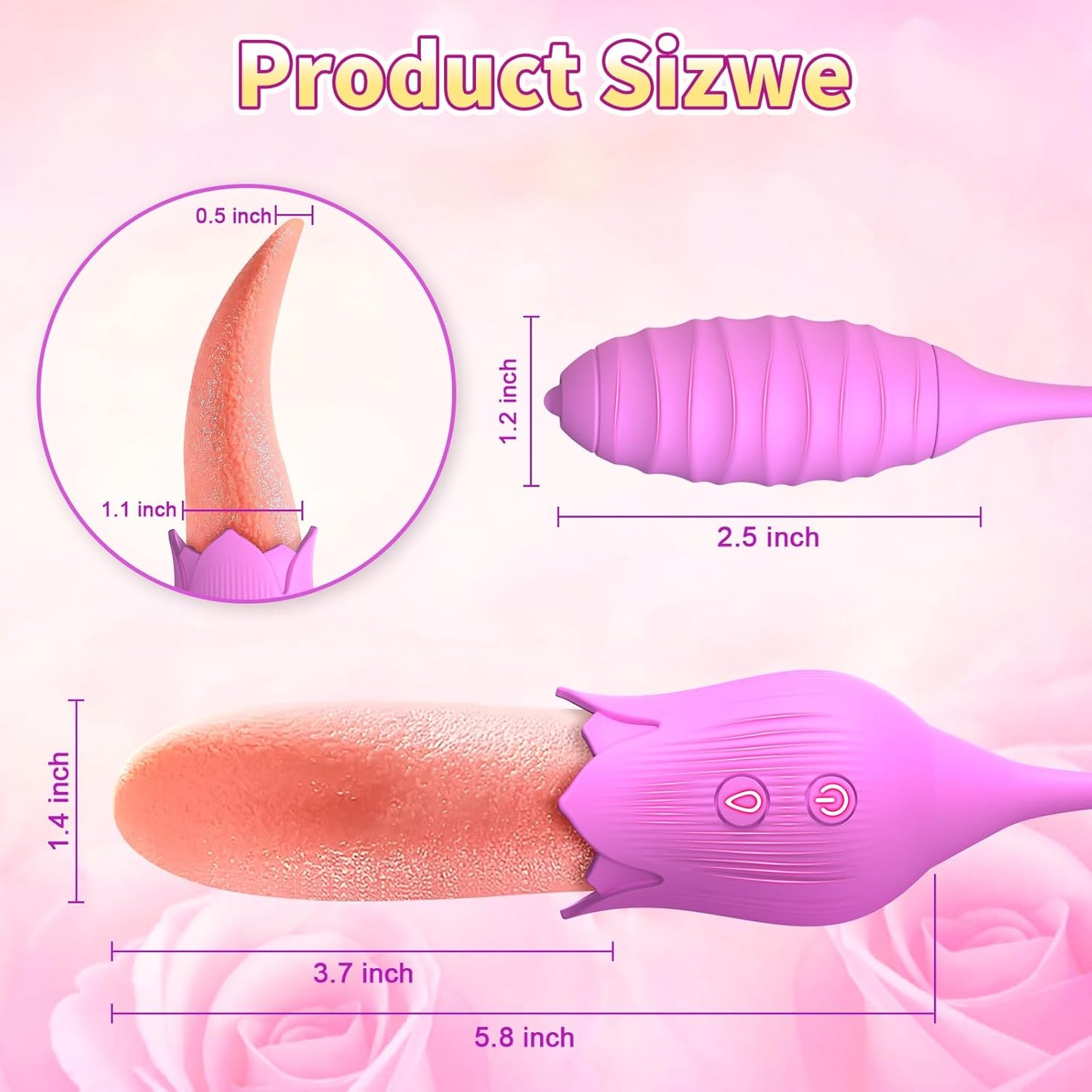 RoséQuatre 4-in-1 Tongue & G-Spot Stimulator