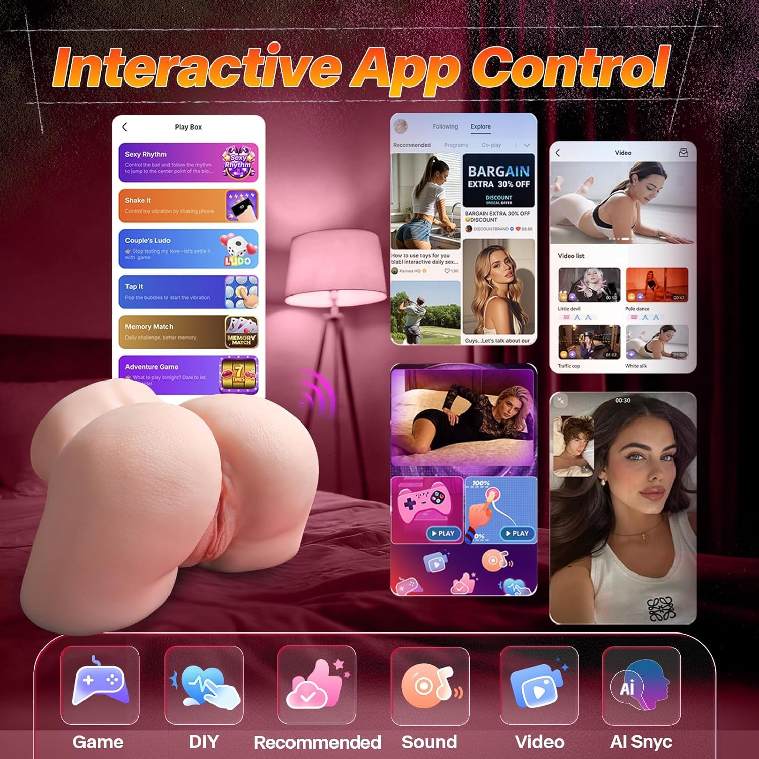 PocketMuse AI Sync Pocket Sex Doll 12 Vibrations