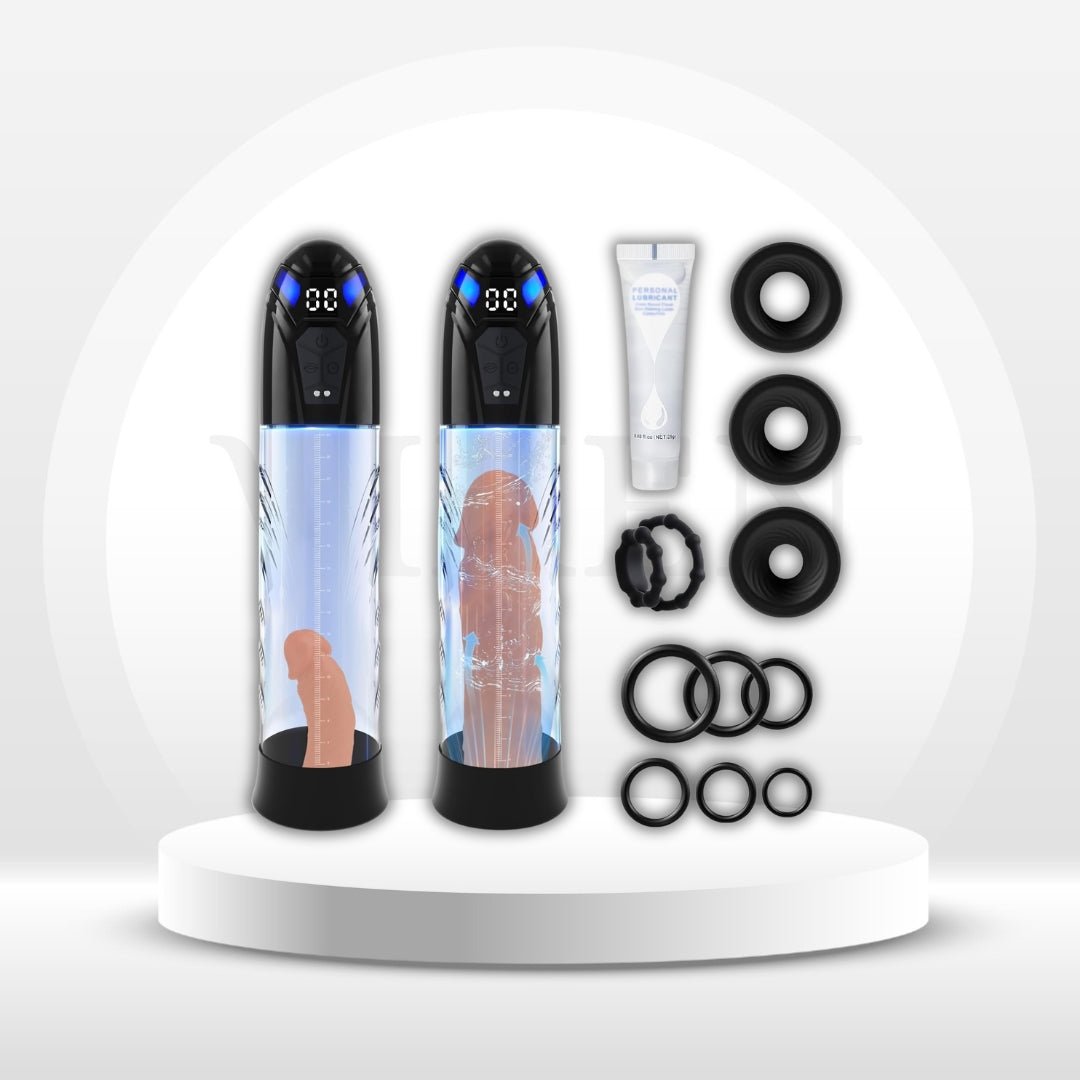 DeciVault Penis Pump | 10 Modes, IPX7 Waterproof, LCD - Vixen Adult Playroom