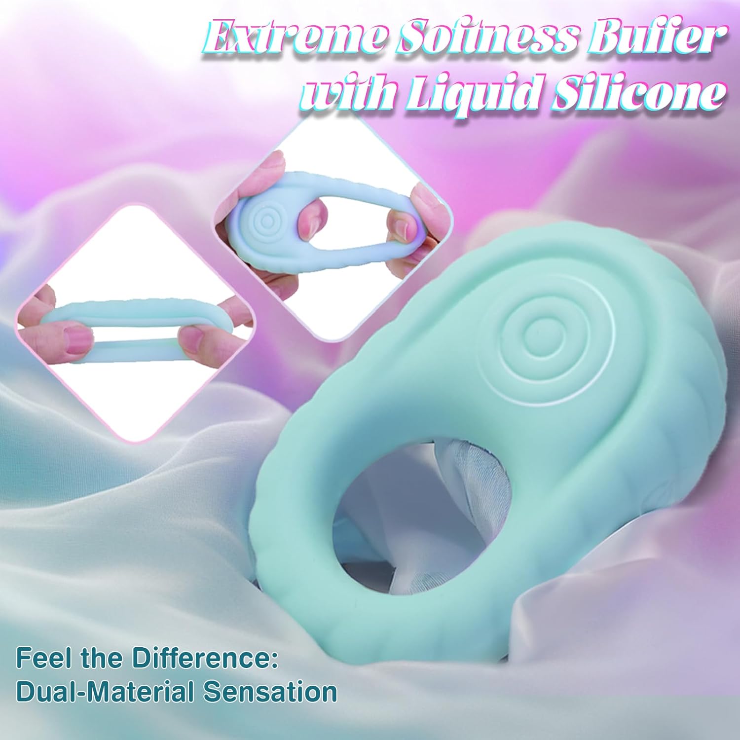 DeepControl Reversible Liquid Silicone Penis Ring - Vixen | Nova Network