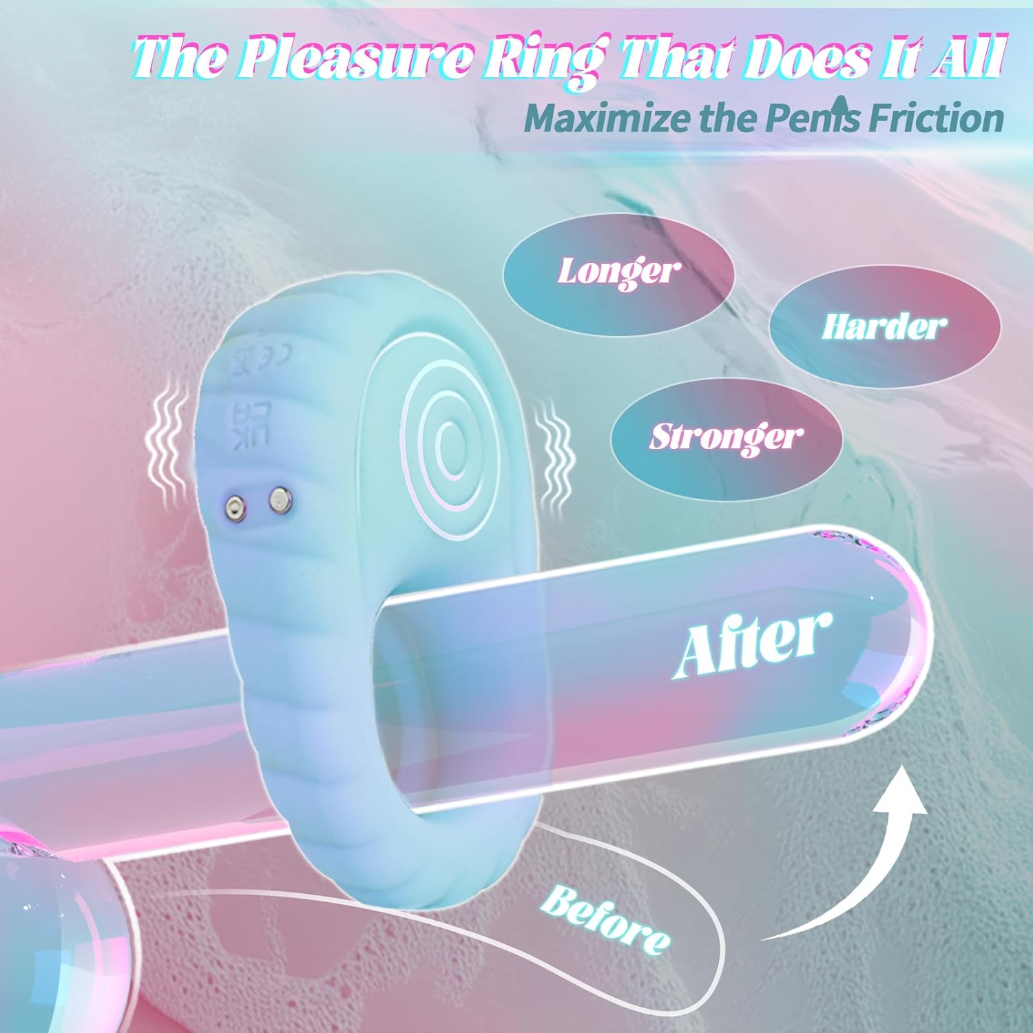 DeepControl Reversible Liquid Silicone Penis Ring - Vixen | Nova Network