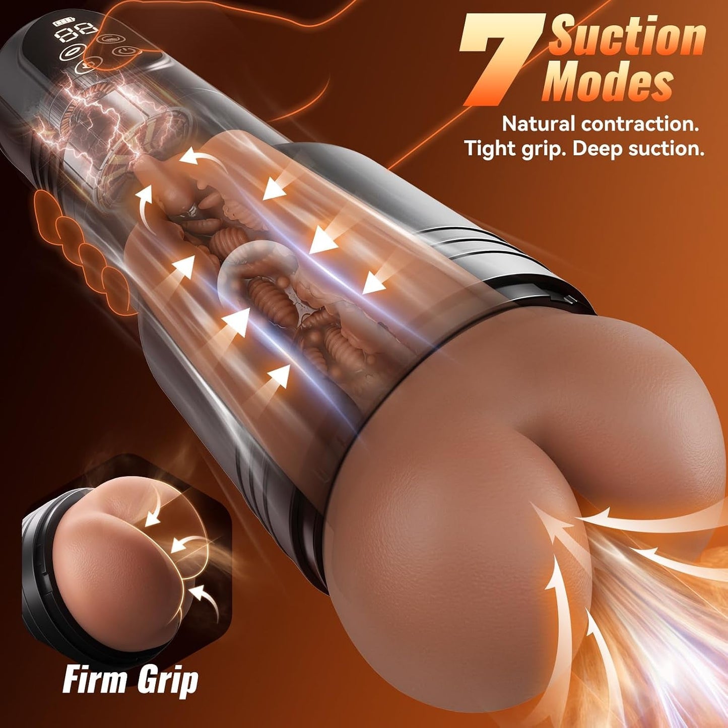 DeepDraw Automatic Stroker | 7 Suction & 7 Vibration Modes - Vixen Adult Playroom