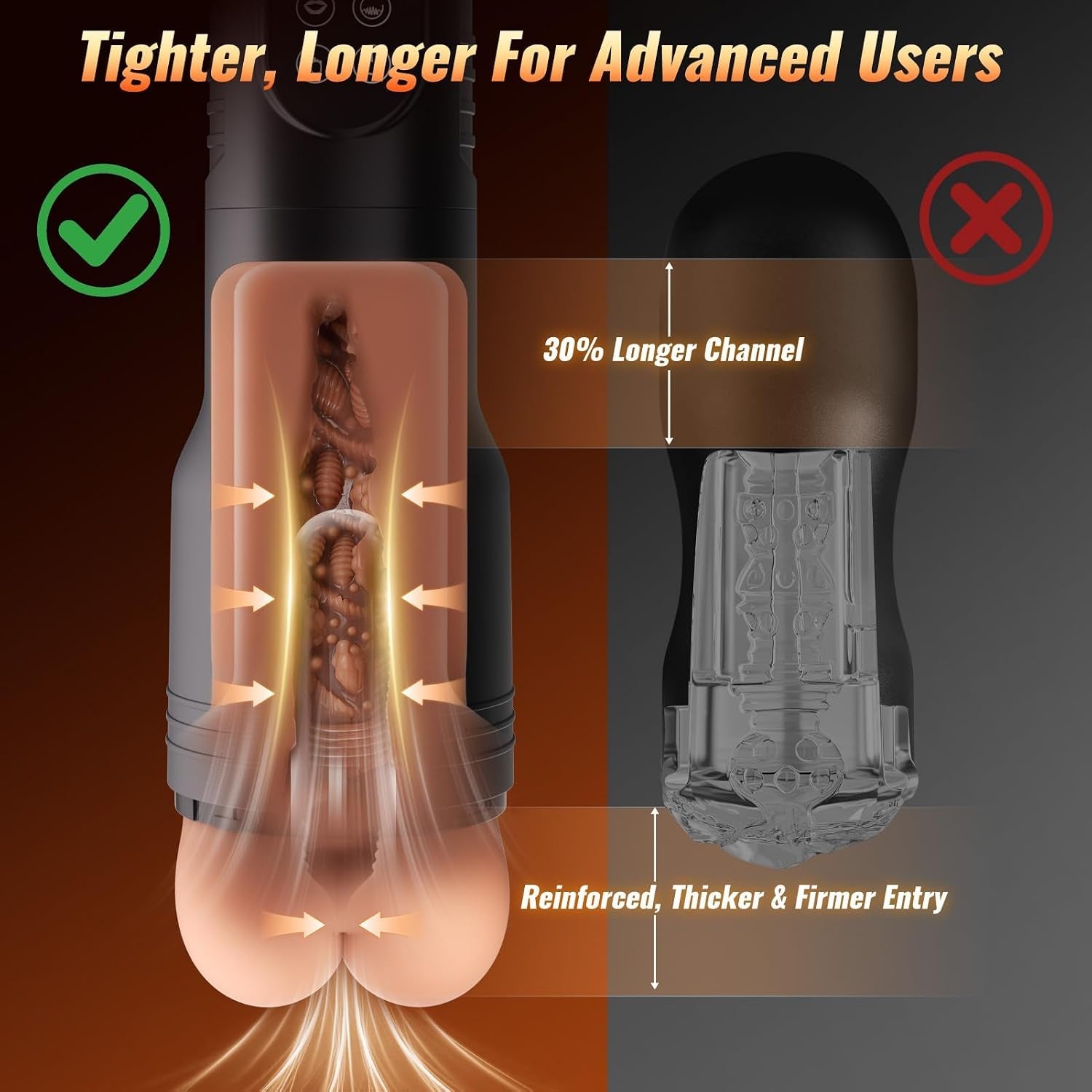 DeepDraw Automatic Stroker | 7 Suction & 7 Vibration Modes - Vixen Adult Playroom