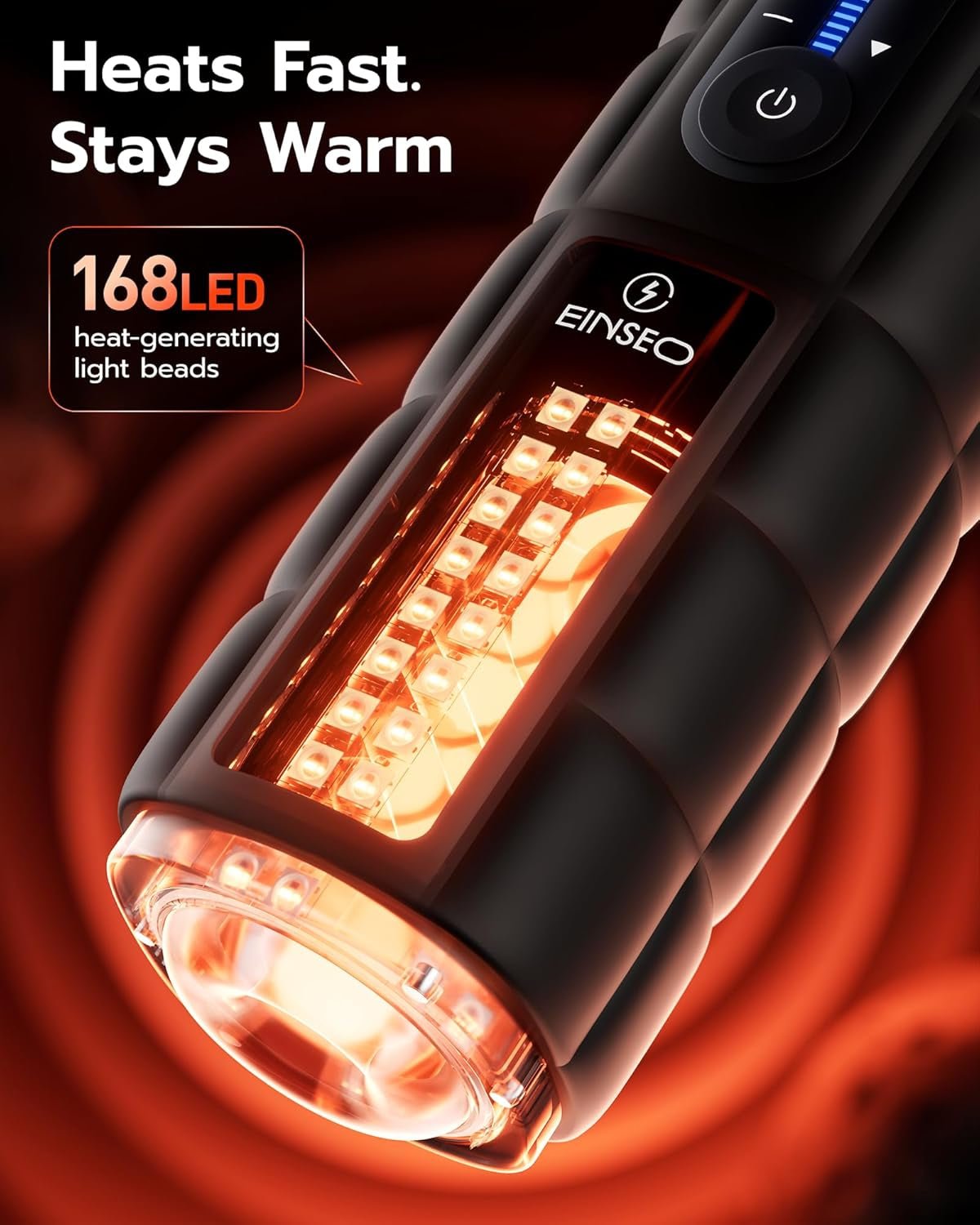 DeepDrive Thrusting Heated Male Masturbator Stroker 65mm Depth - Vixen | Nova Network