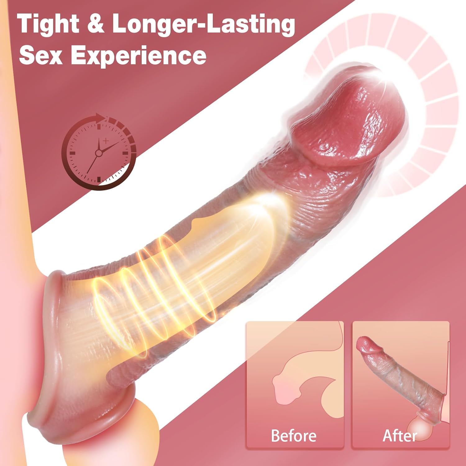 DeepDrive Vibrating Penis Sleeve Extender - Vixen | Nova Network