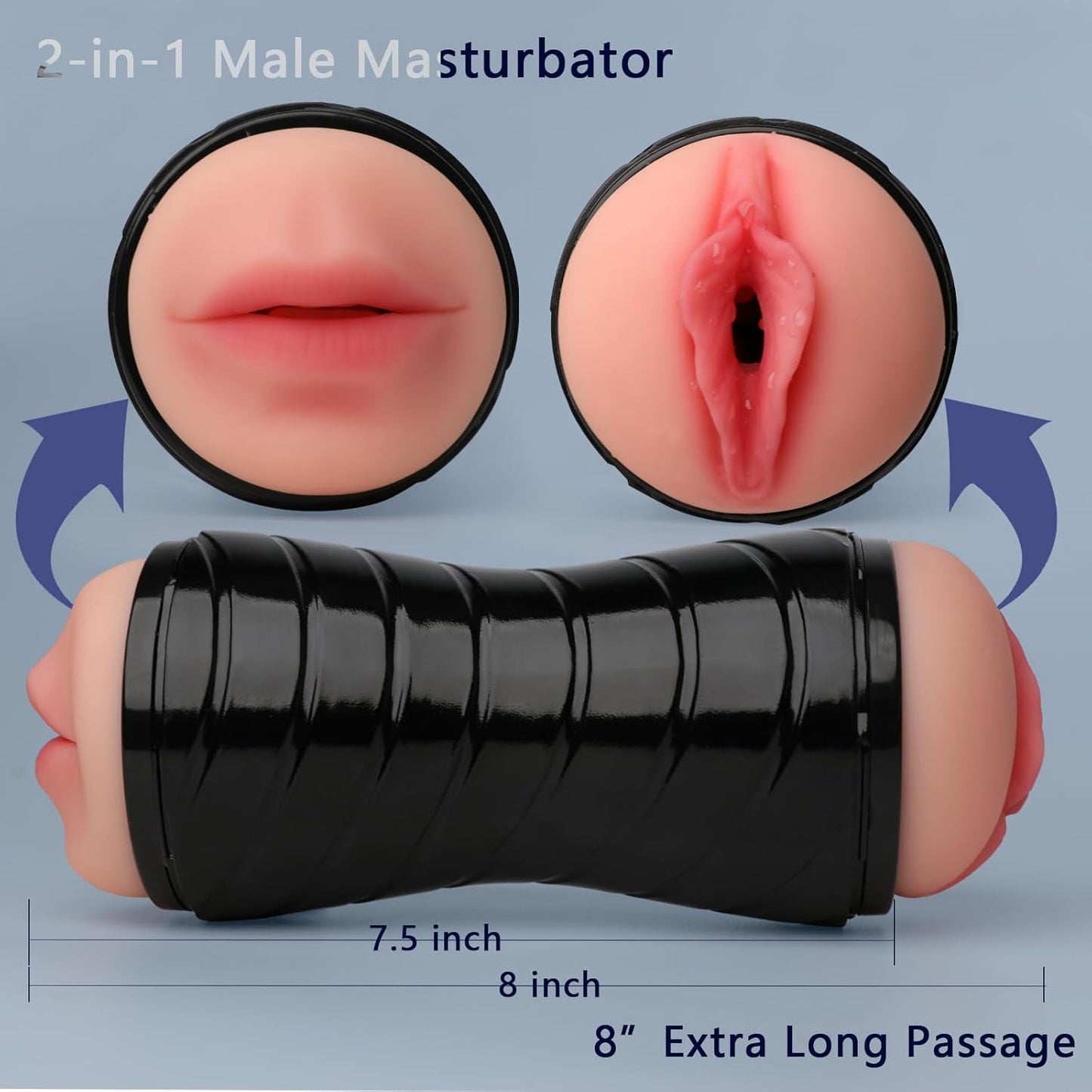 DeepDuo 8.27-Inch Dual Male Stroker - Vixen | Nova Network