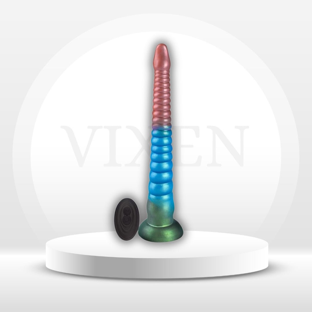 DeepFathom 12.2" Tentacle Dildo Vibrator – Remote Control, 10 Modes - Vixen Adult Playroom