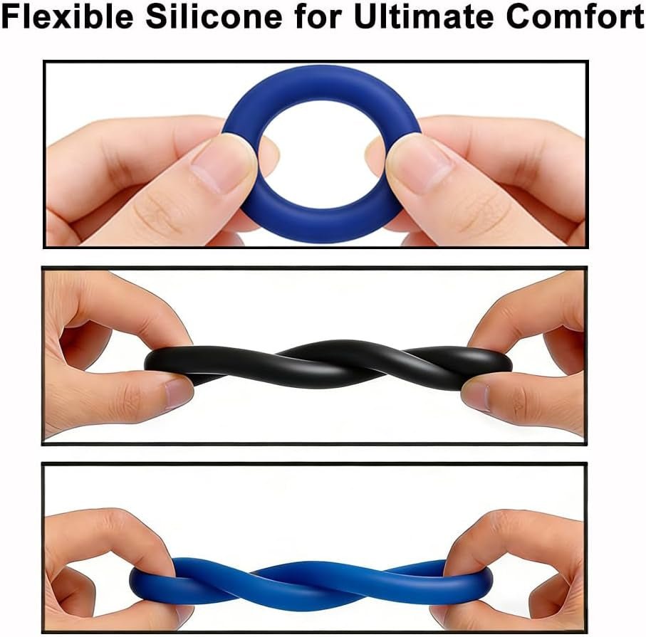 DeepFlex 9 - Piece Adjustable Cock Ring Set - Vixen | Nova Network