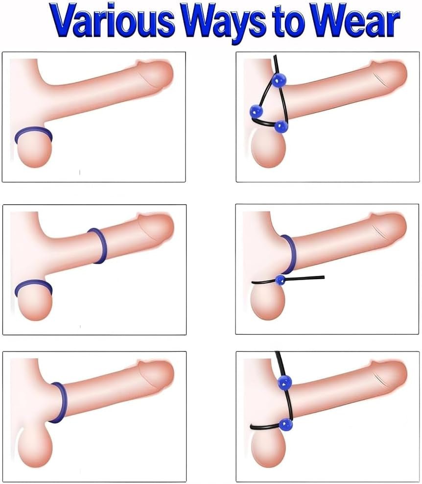 DeepFlex 9 - Piece Adjustable Cock Ring Set - Vixen | Nova Network