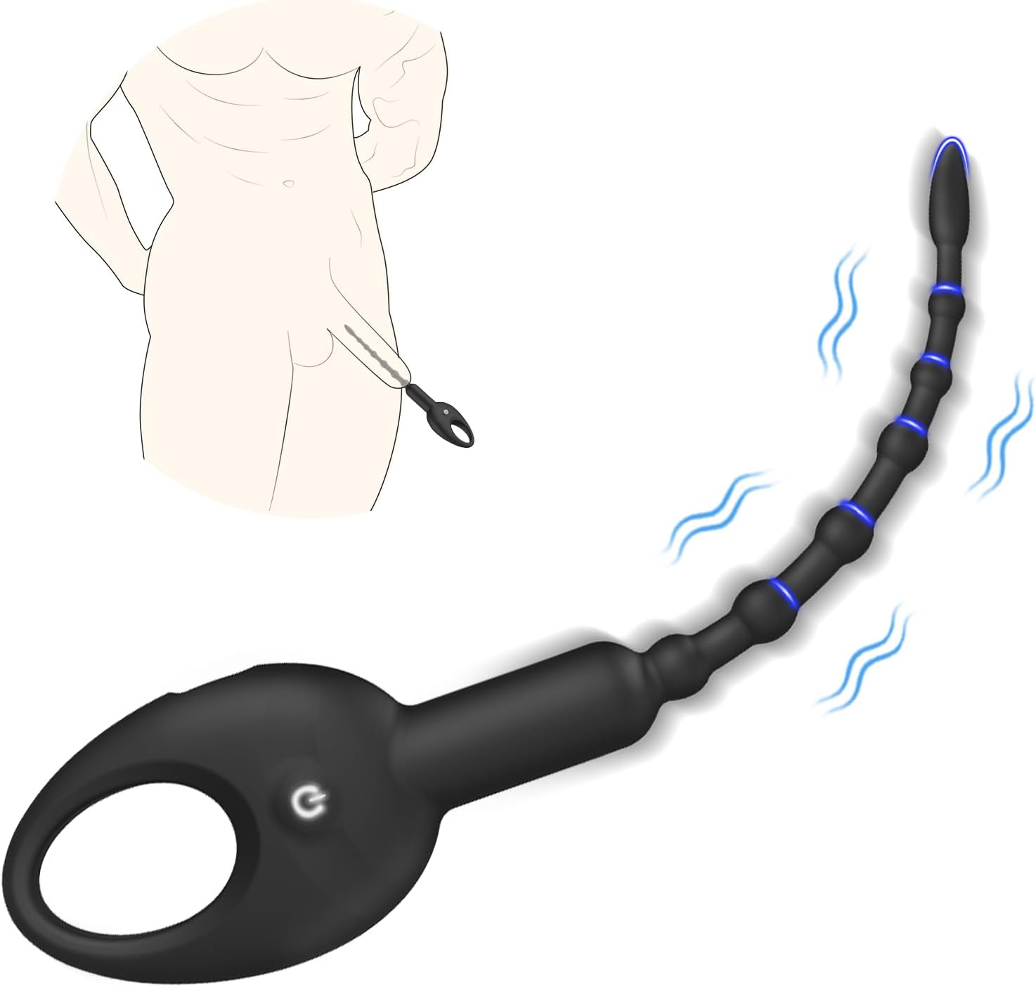 DeepPulse Male Plug Urethral Vibrator - Vixen | Nova Network