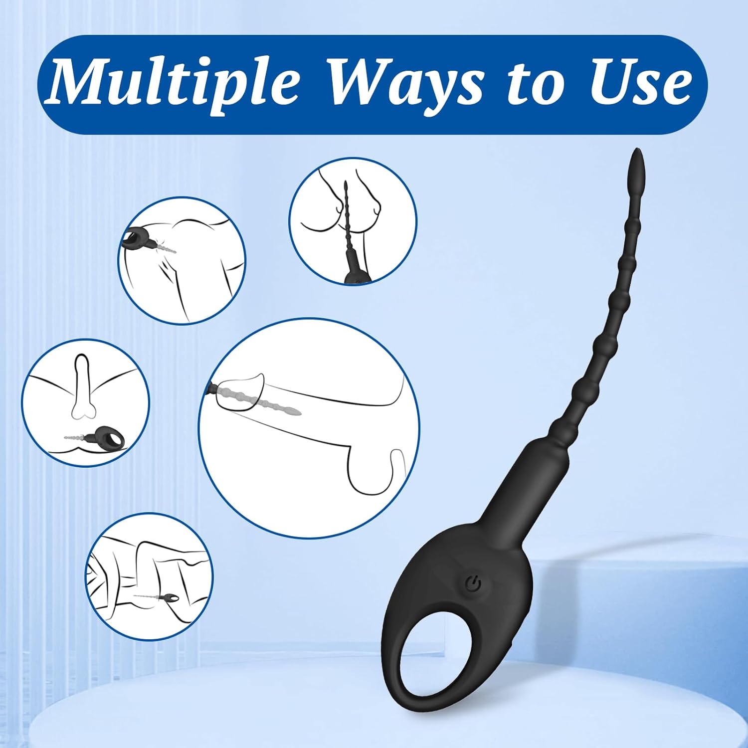 DeepPulse Male Plug Urethral Vibrator - Vixen | Nova Network