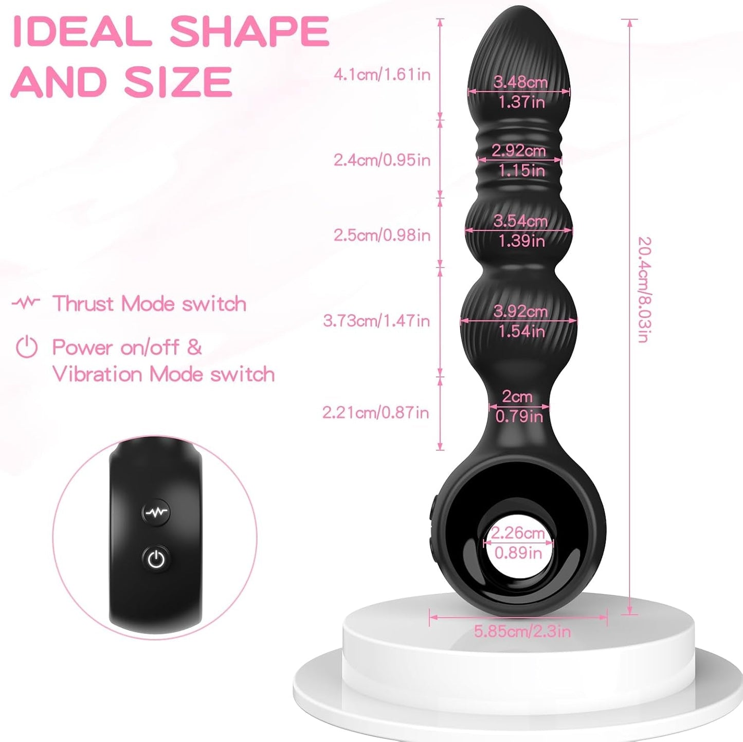 DeepRoll Thrusting Anal Plug & Prostate Vibrator - Vixen | Nova Network