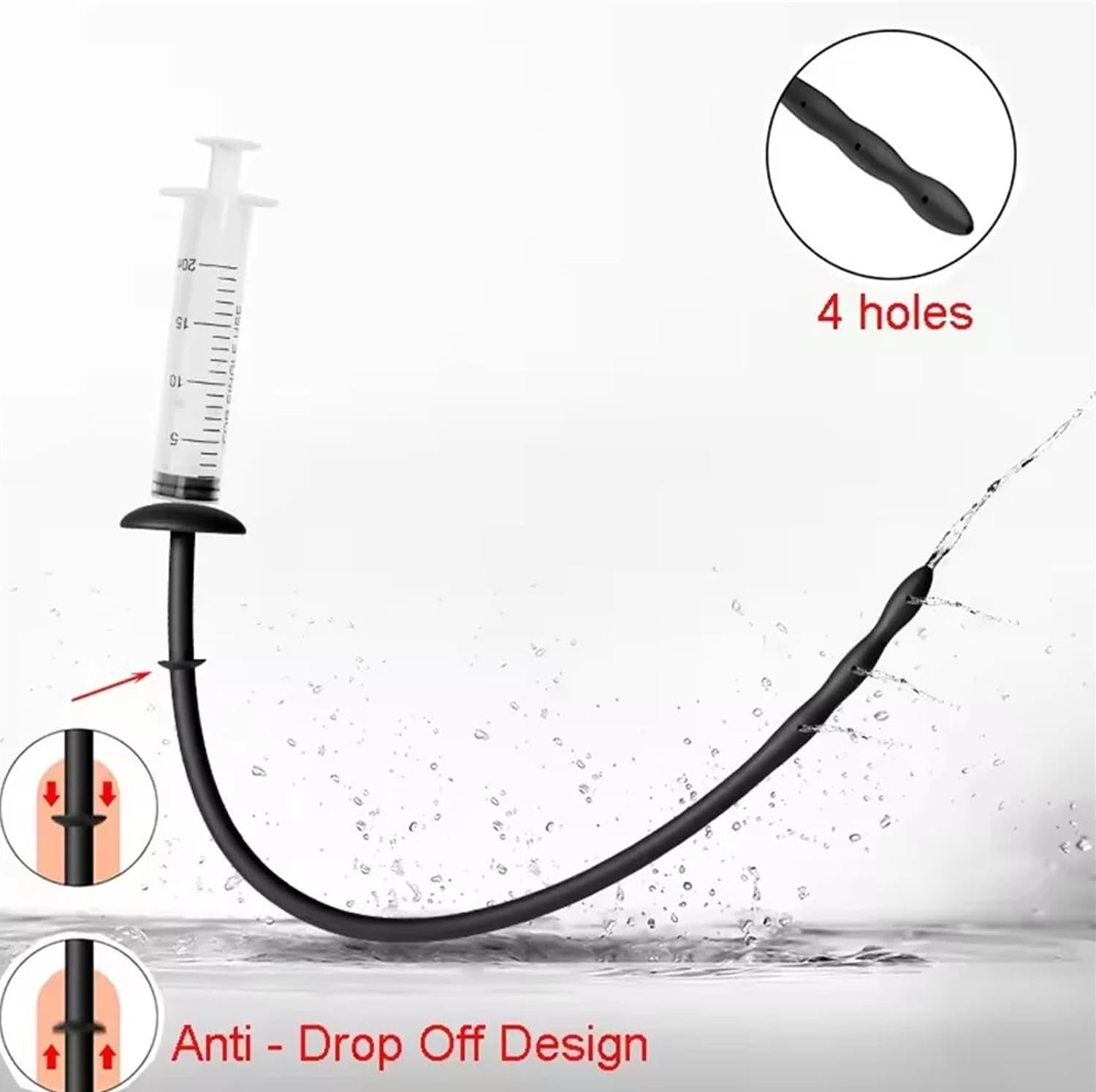 DeepSound Hollow Silicone Urethral Sound & Penis Plug - Vixen | Nova Network