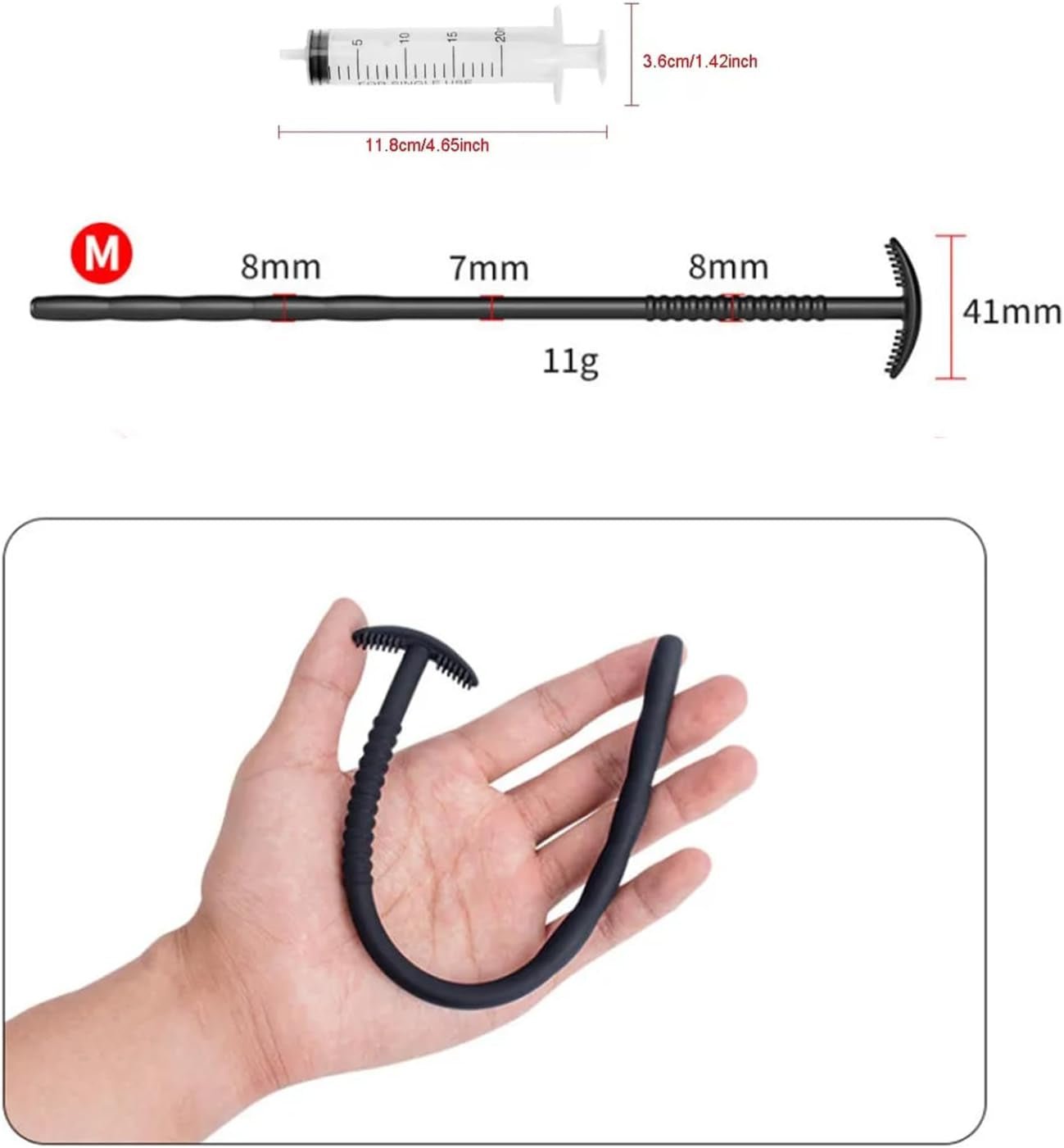 DeepSound Hollow Silicone Urethral Sound & Penis Plug - Vixen | Nova Network