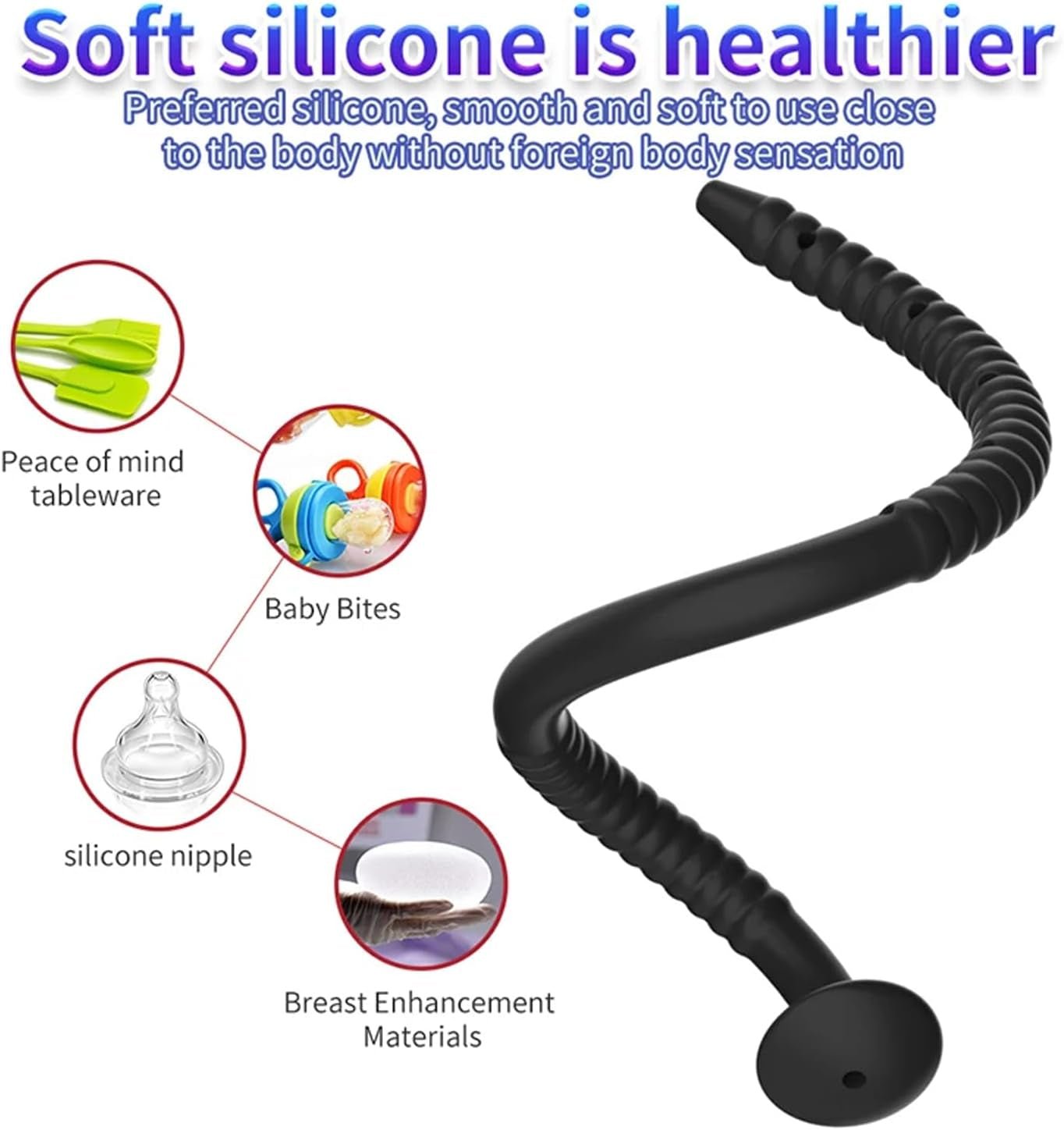 DeepSound Hollow Silicone Urethral Sound & Penis Plug - Vixen | Nova Network