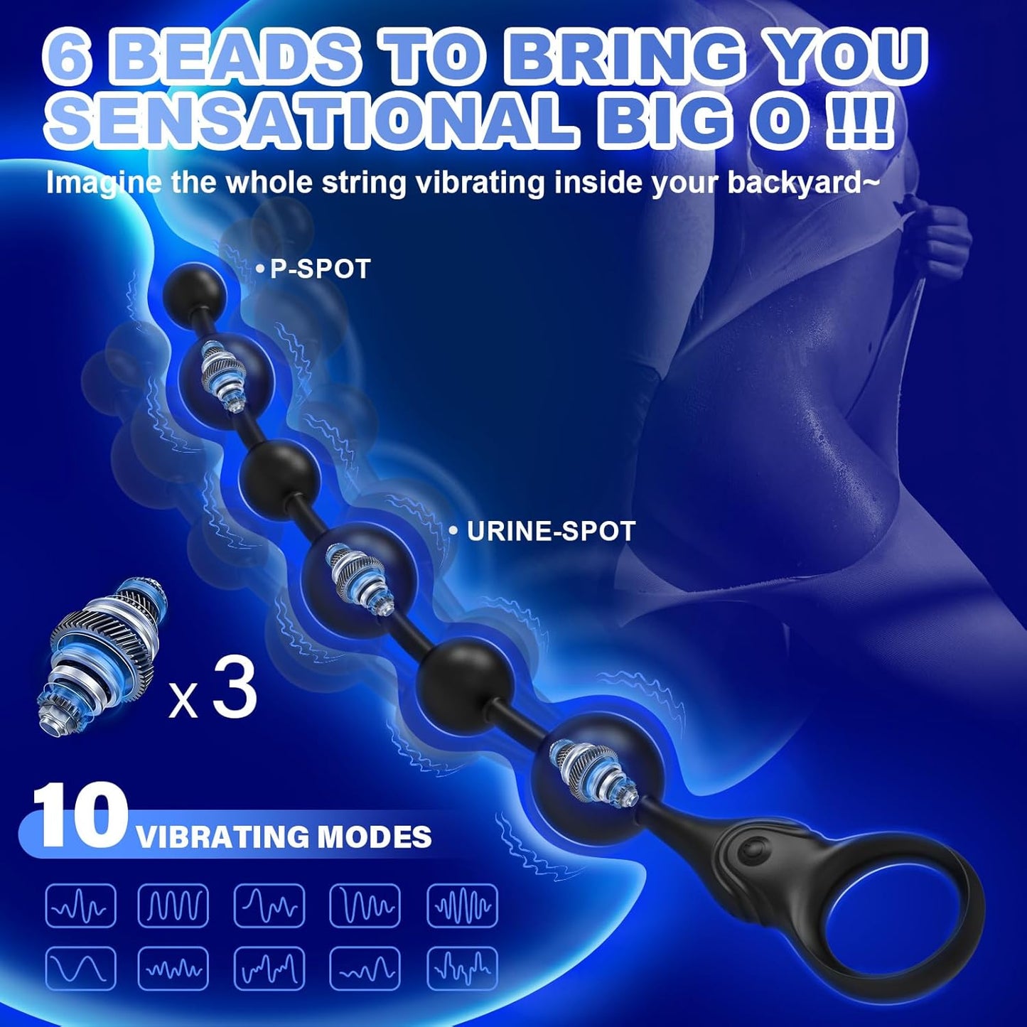DeepSpiral 3 - Motor Vibrating Anal Beads - Vixen | Nova Network