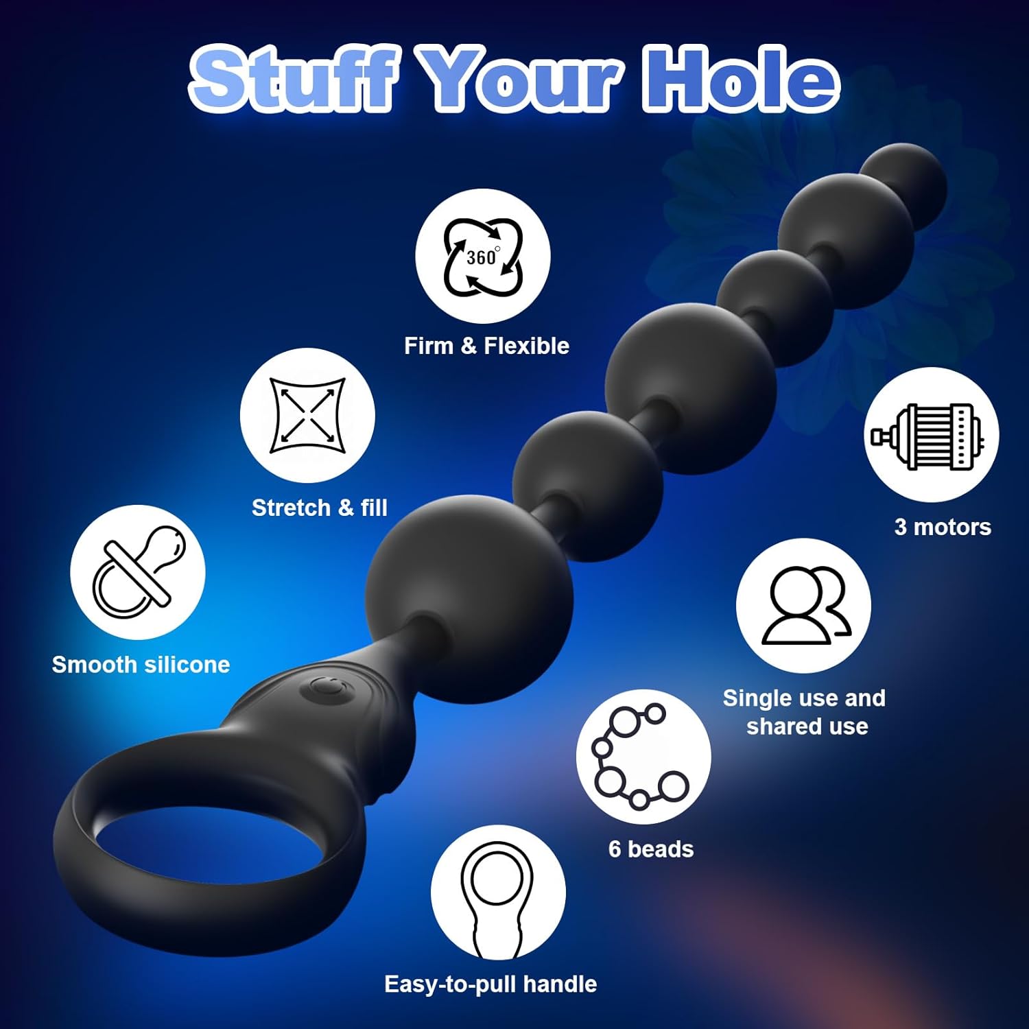 DeepSpiral 3 - Motor Vibrating Anal Beads - Vixen | Nova Network