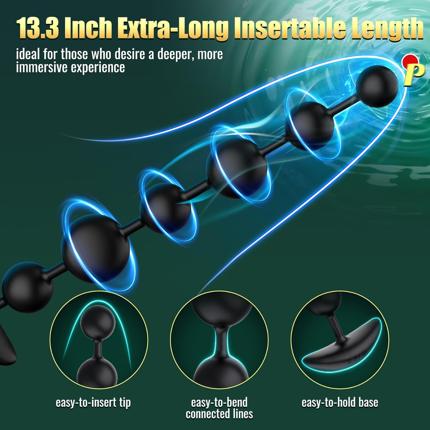 DeepSpiral Extra - Long Vibrating Anal Beads - Vixen | Nova Network