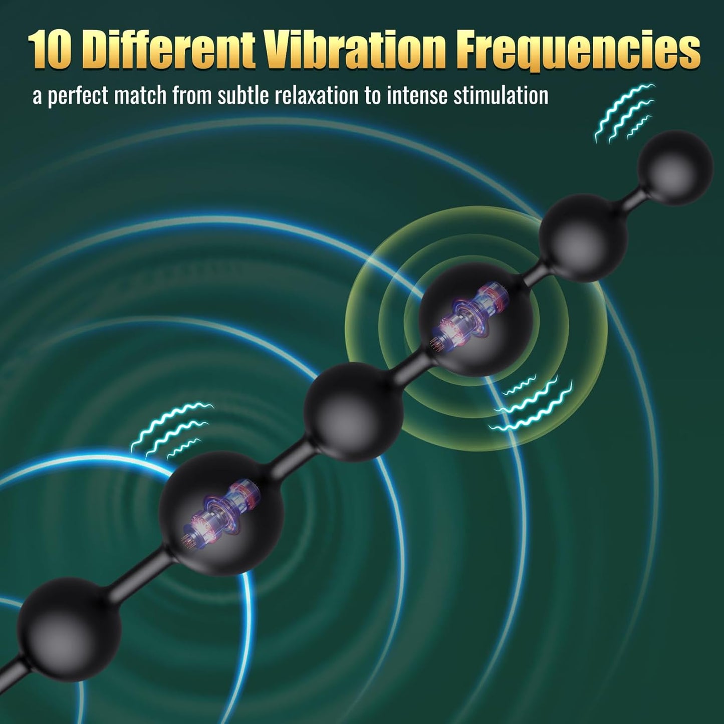 DeepSpiral Extra - Long Vibrating Anal Beads - Vixen | Nova Network